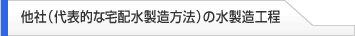 他社（代表的な宅配水製造方法）の水製造工程